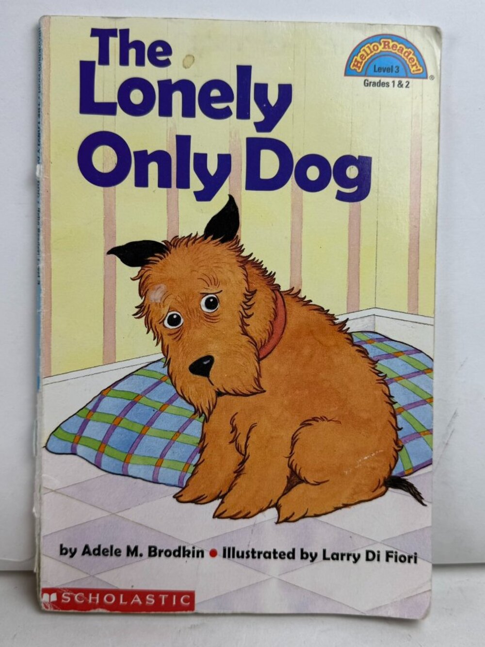 The Lonely Only Dog Hello Reader Level 3 Adele Brodkin Scholastic Book Worn